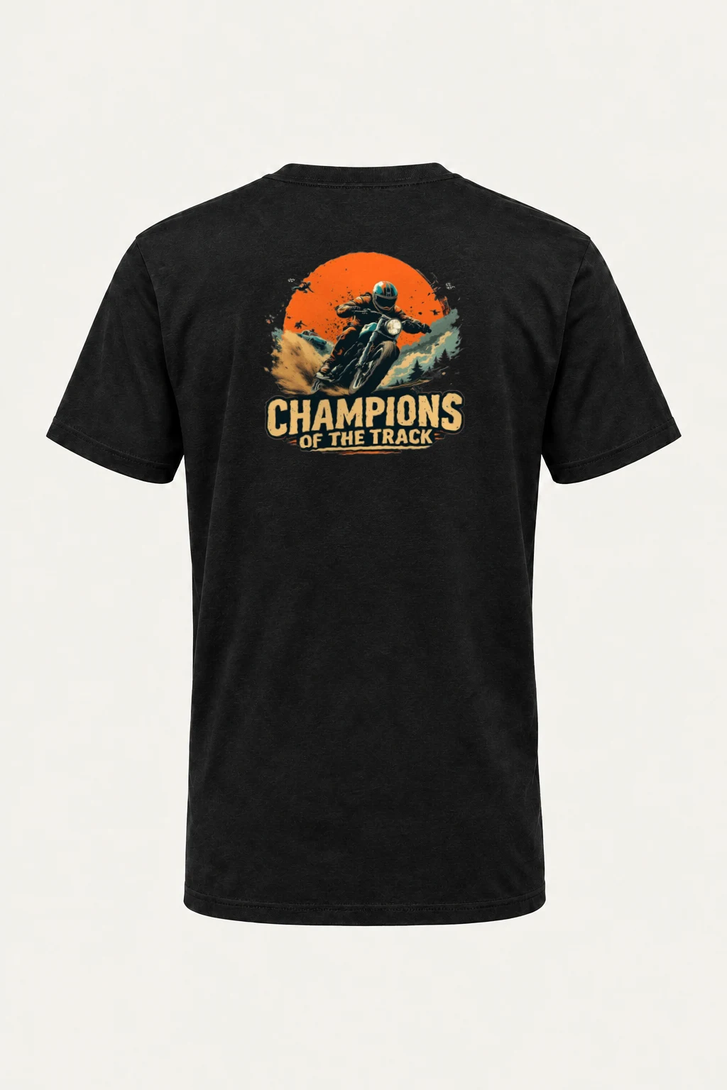 "Champions Of The Track" Heavyweight Unisex Crewneck T-shirt | Gildan 5000
