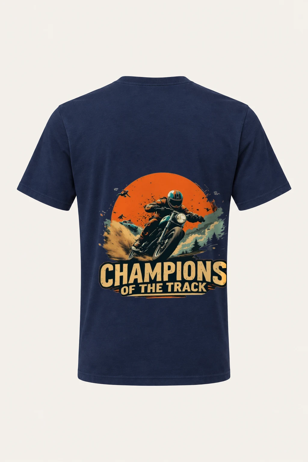 "Champions Of The Track" Heavyweight Unisex Crewneck T-shirt | Gildan 5000
