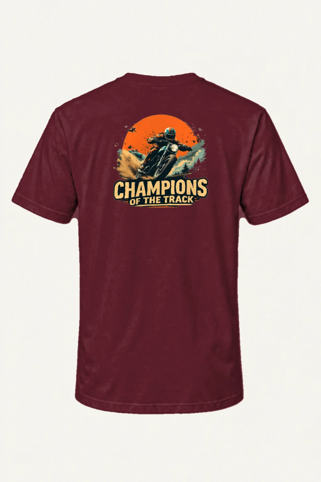 "Champions Of The Track" Heavyweight Unisex Crewneck T-shirt | Gildan 5000