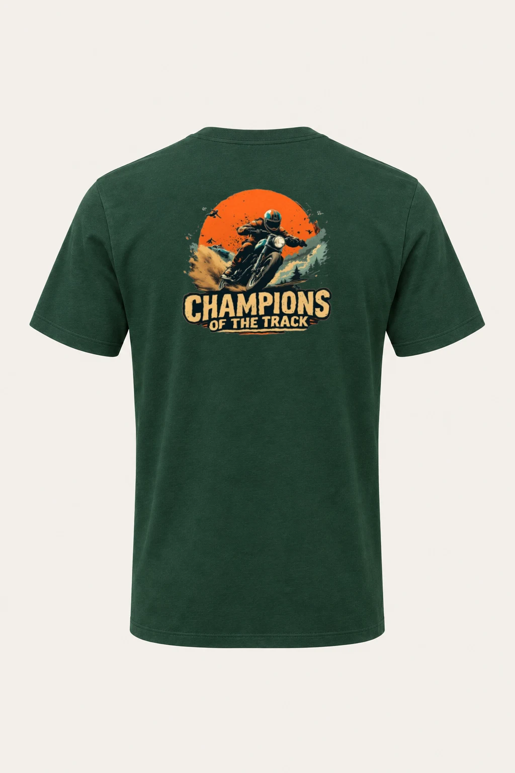 "Champions Of The Track" Heavyweight Unisex Crewneck T-shirt | Gildan 5000