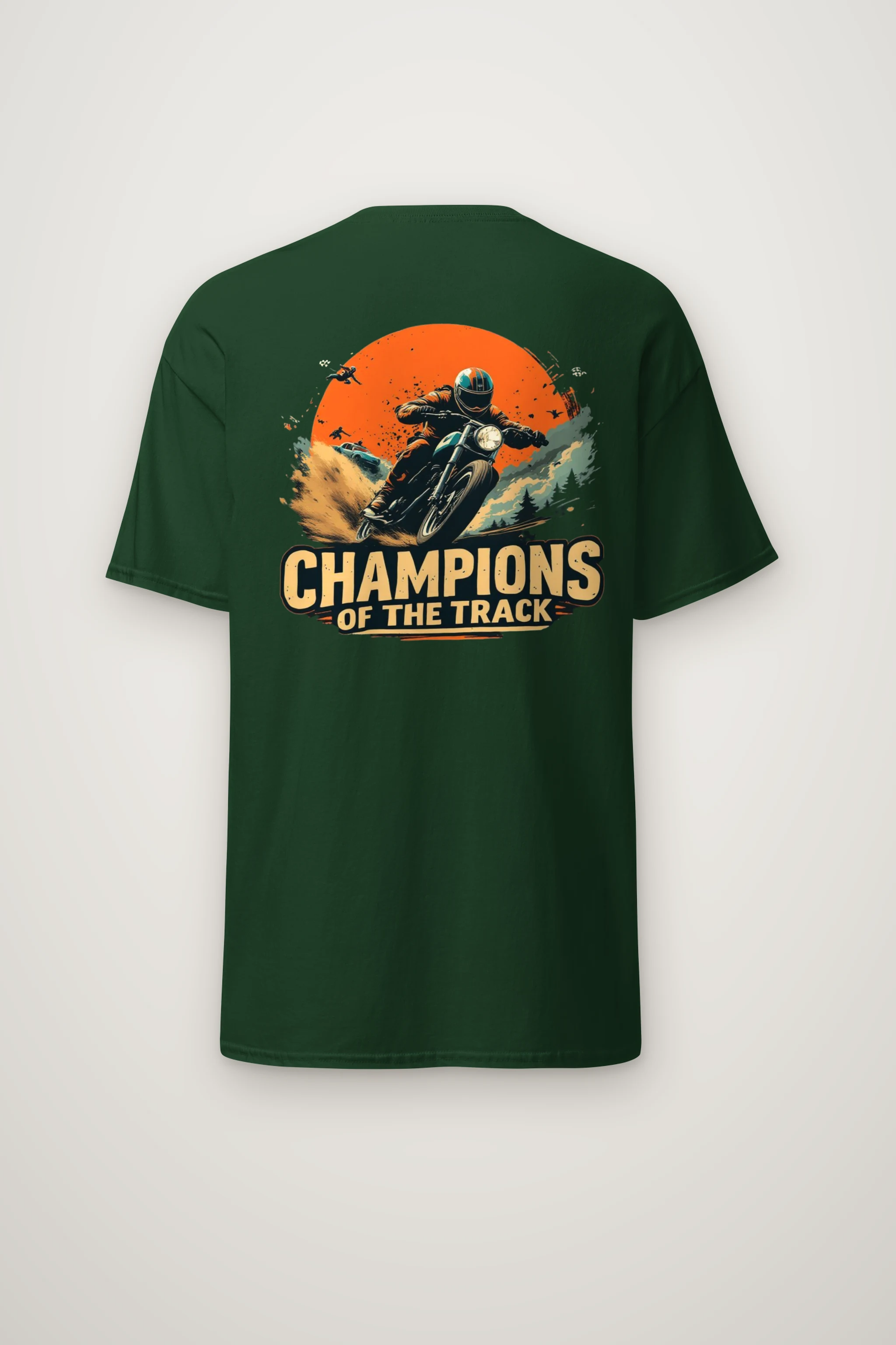 "Champions Of The Track" Heavyweight Unisex Crewneck T-shirt