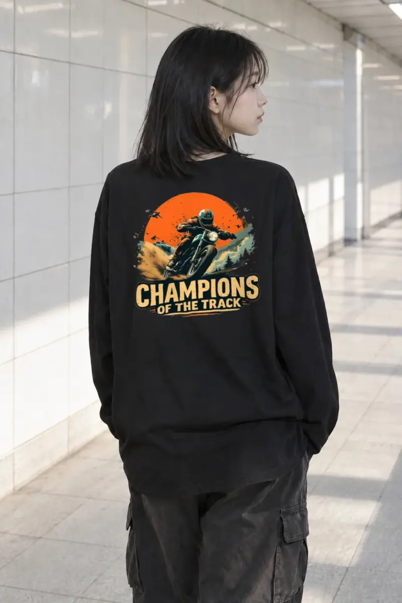 “Champions Of The Track” Unisex Longsleeve T-shirt | Gildan 2400