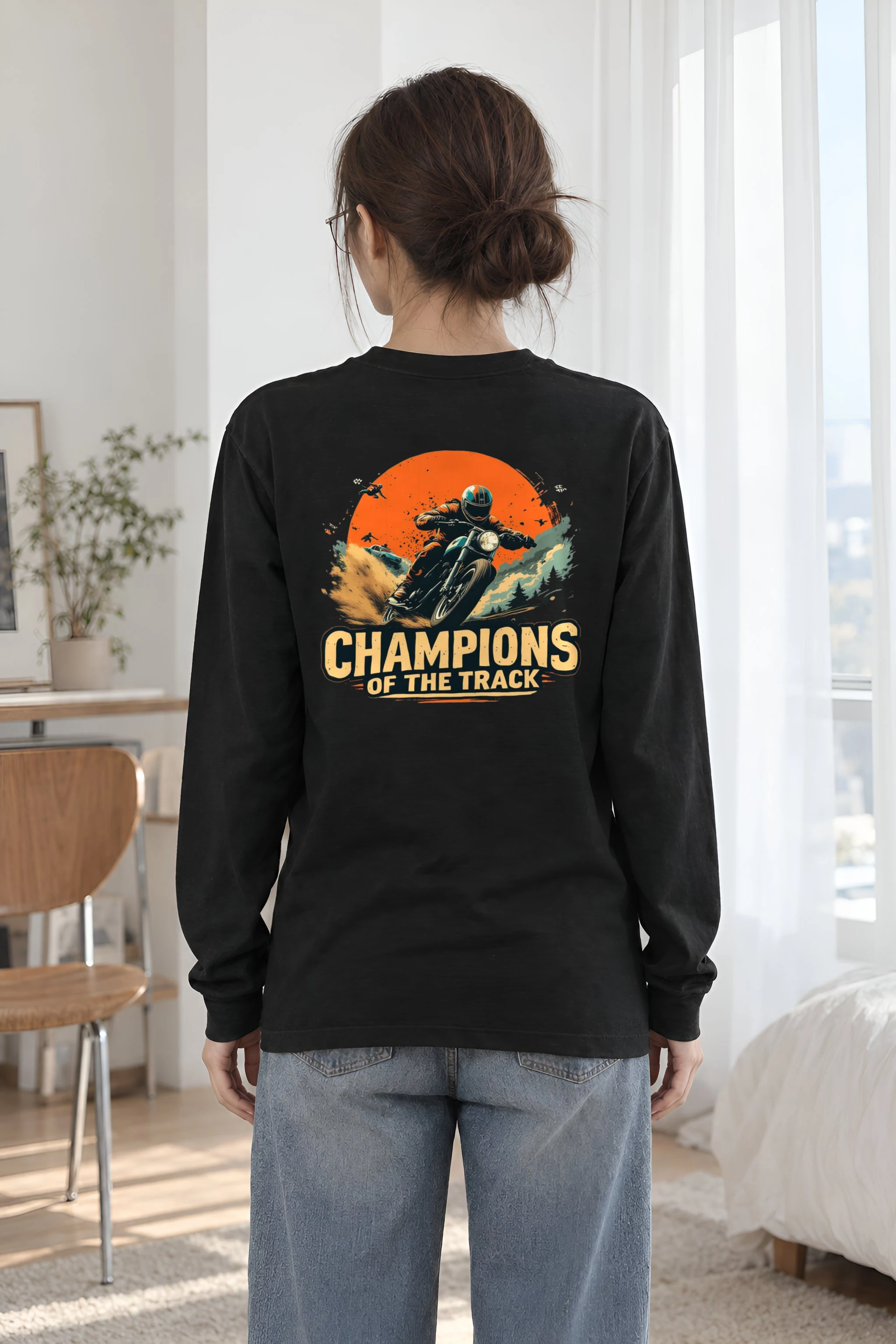 "Champions Of The Track" Unisex Longsleeve T-shirt