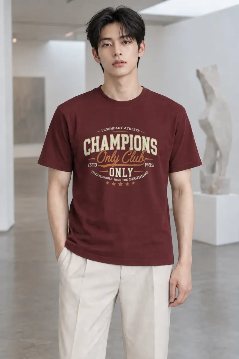 "Champions Only Club" Heavyweight Unisex Crewneck T-shirt | Gildan 5000