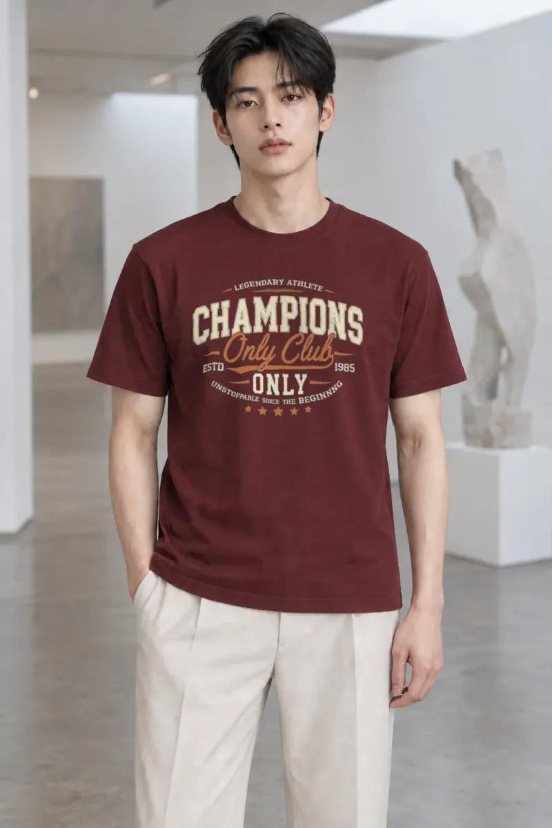 "Champions Only Club" Heavyweight Unisex Crewneck T-shirt | Gildan 5000