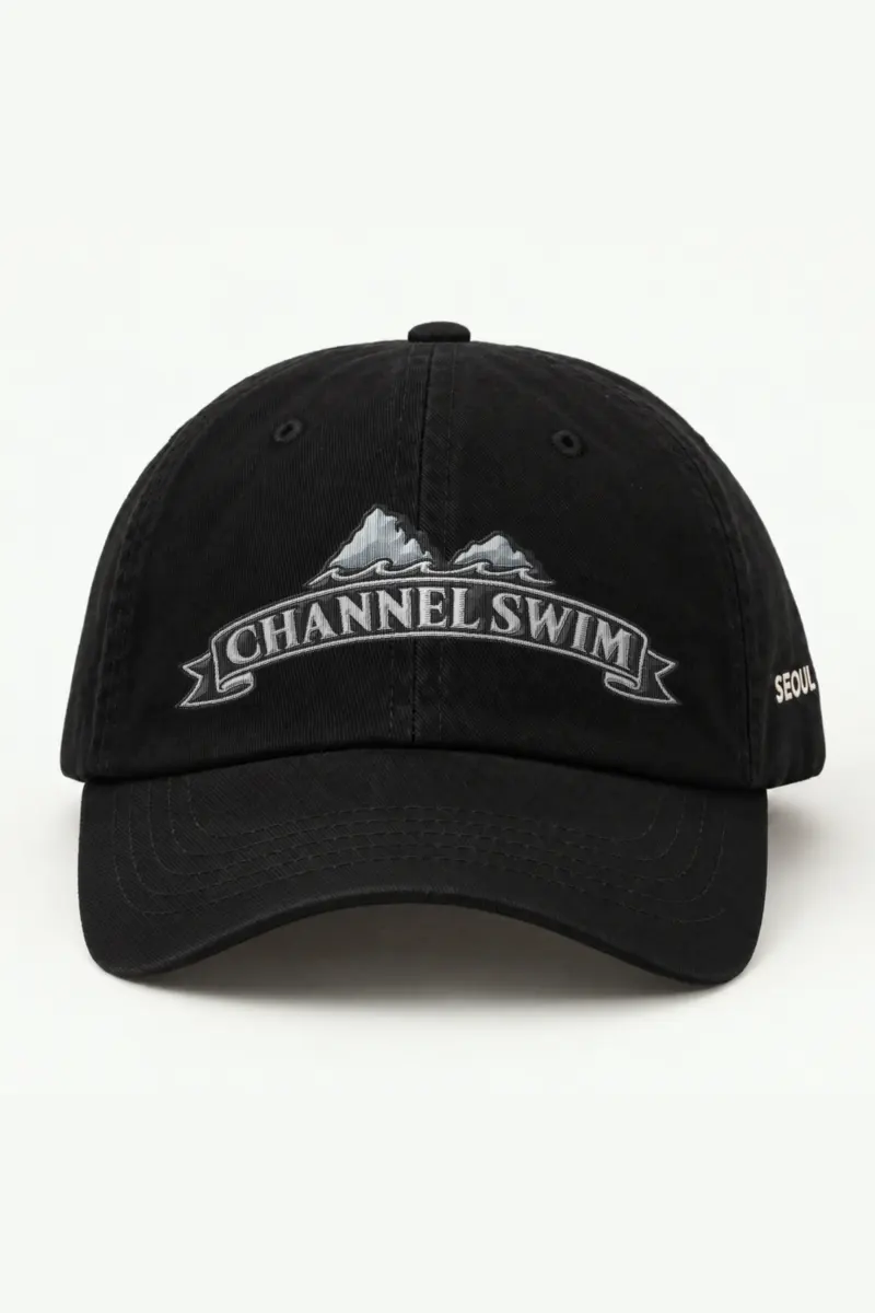 "Channel Swim" Classic Dad Hat · Embroidered — black/cap-front