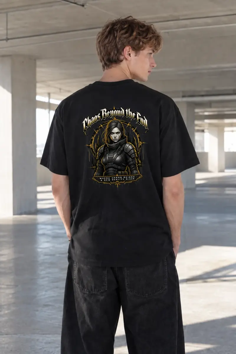 "Chaos Rebuild" Heavyweight Unisex Crewneck T-shirt | Gildan 5000