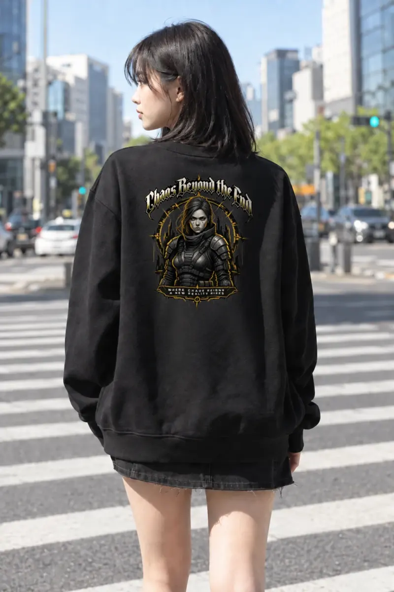 "Chaos Rebuild World" Heavy Blend Unisex Crewneck Sweatshirt | Gildan 18000