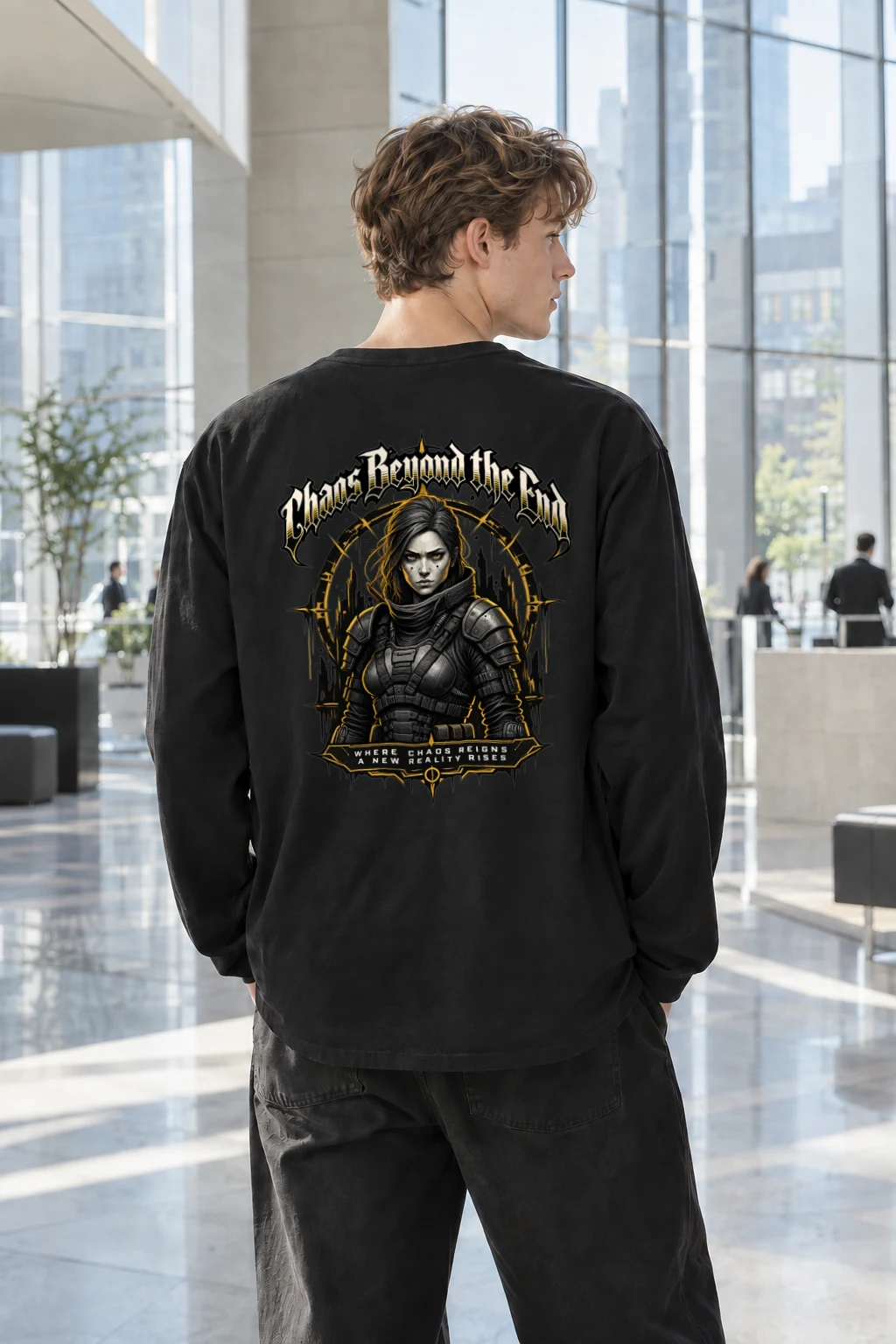 "Chaos Rebuild World" Unisex Longsleeve T-shirt | Gildan 2400
