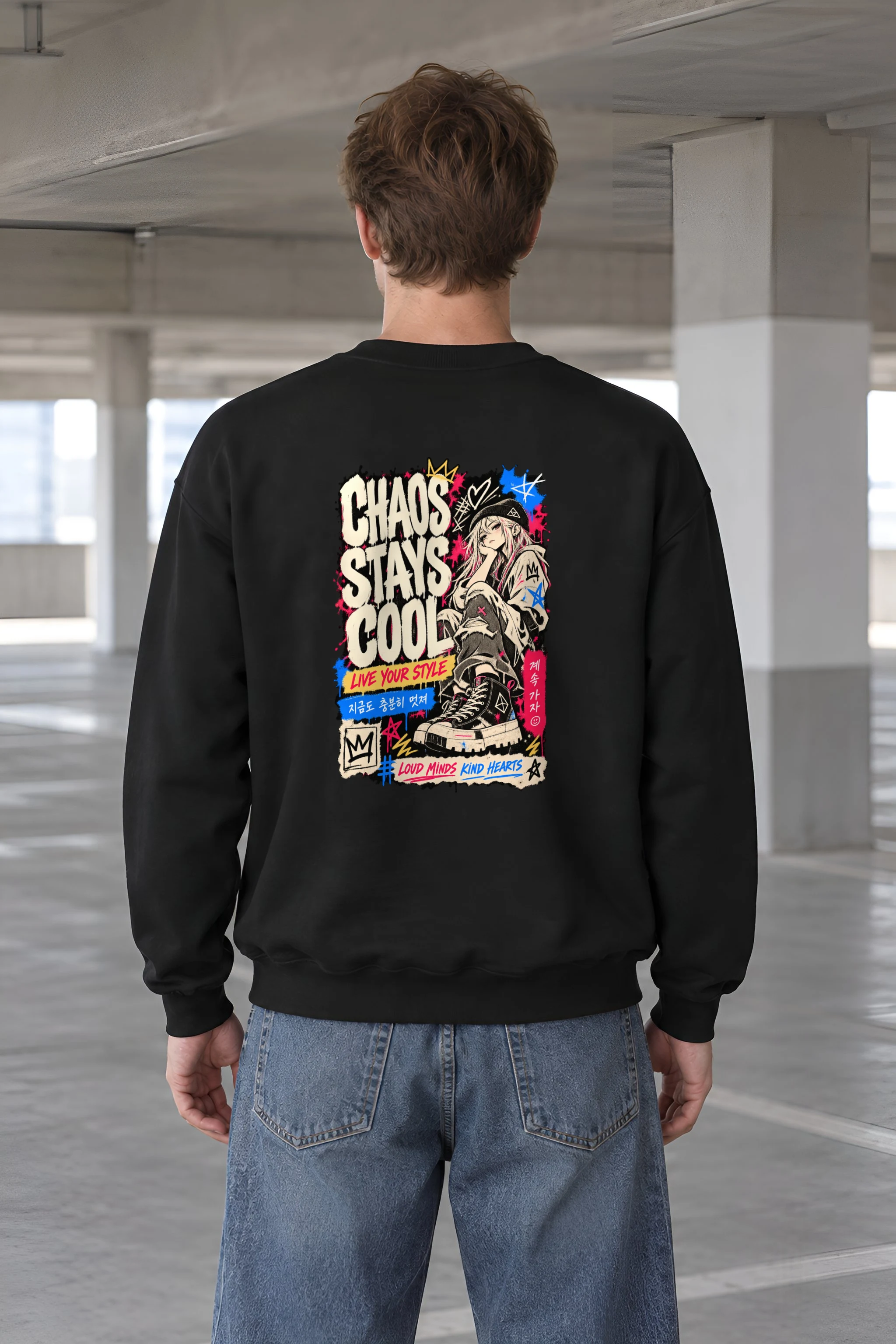 "Chaos Stays Cool" Unisex Crewneck Sweatshirt