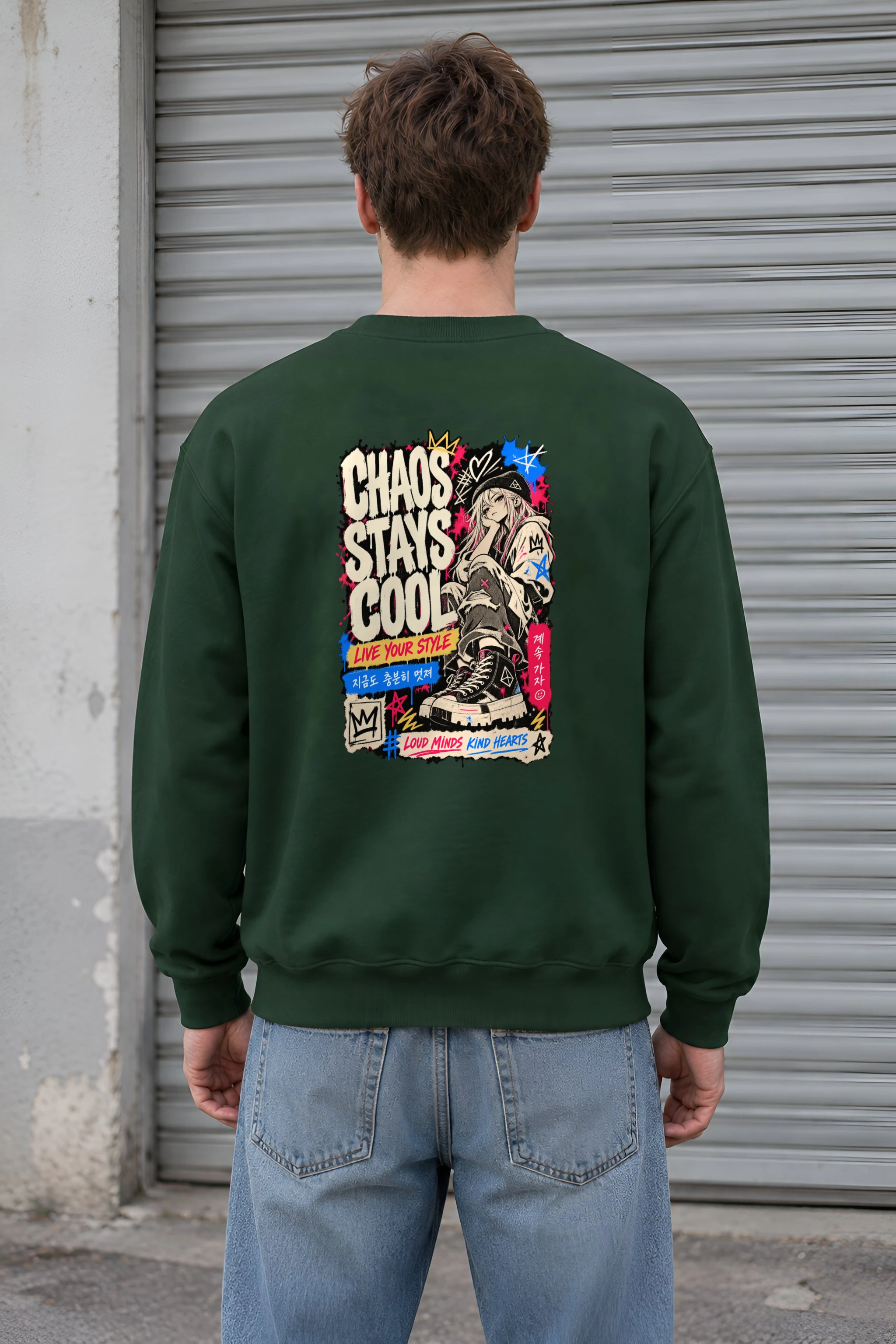 "Chaos Stays Cool" Unisex Crewneck Sweatshirt