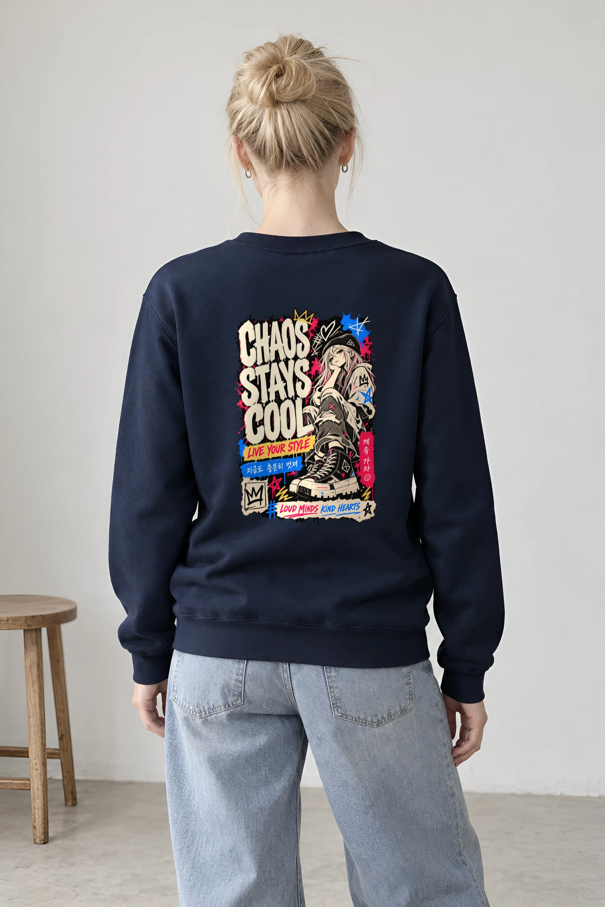 "Chaos Stays Cool" Unisex Crewneck Sweatshirt