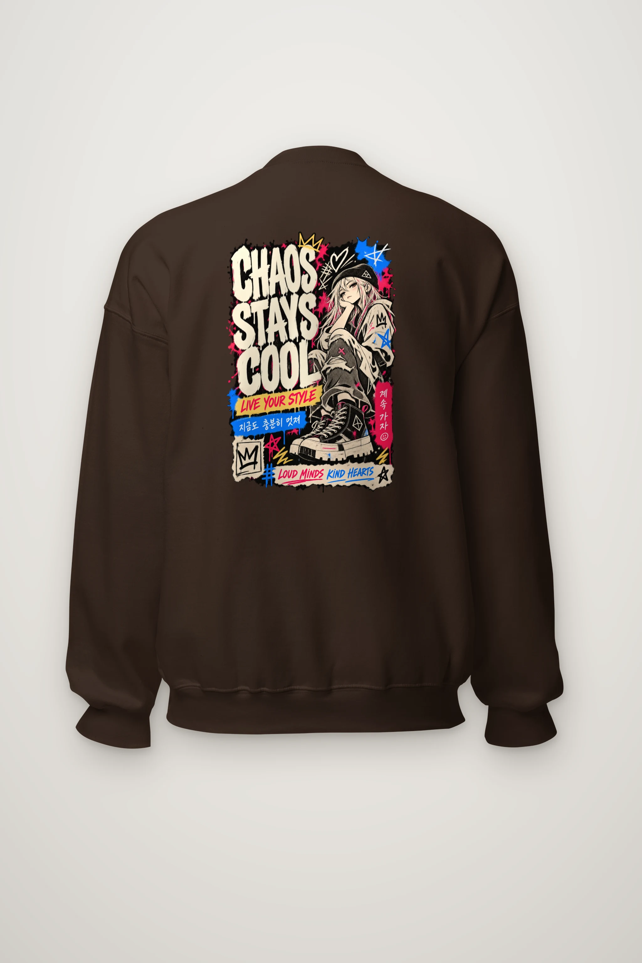 "Chaos Stays Cool" Heavy Blend Unisex Crewneck Sweatshirt