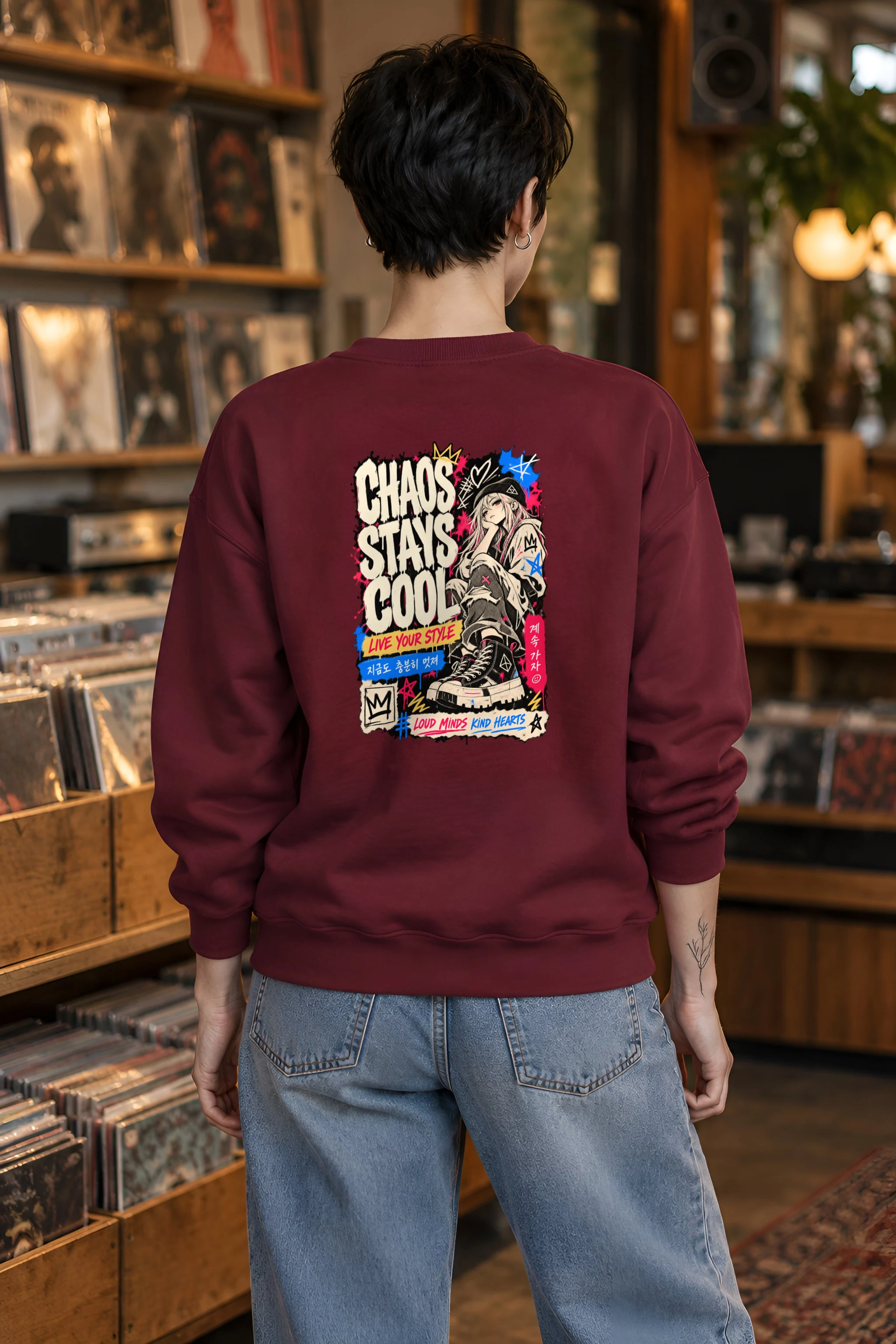 "Chaos Stays Cool" Unisex Crewneck Sweatshirt
