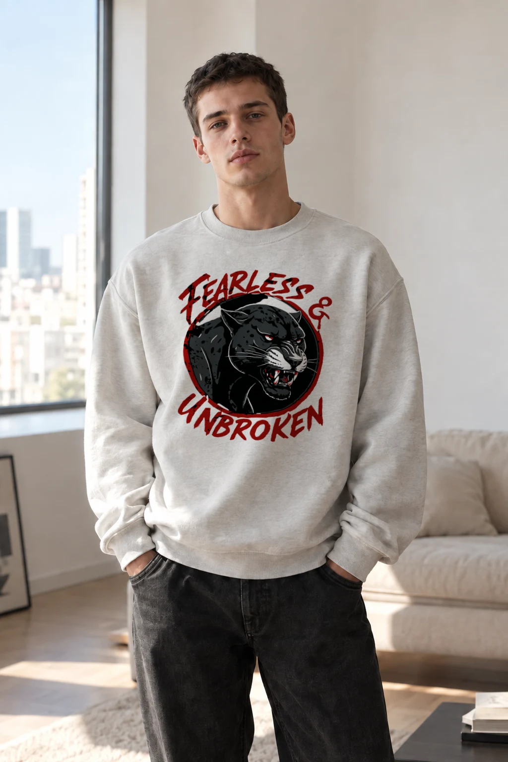 "Charles & Unbroken" Heavy Blend Unisex Crewneck Sweatshirt | Gildan 18000