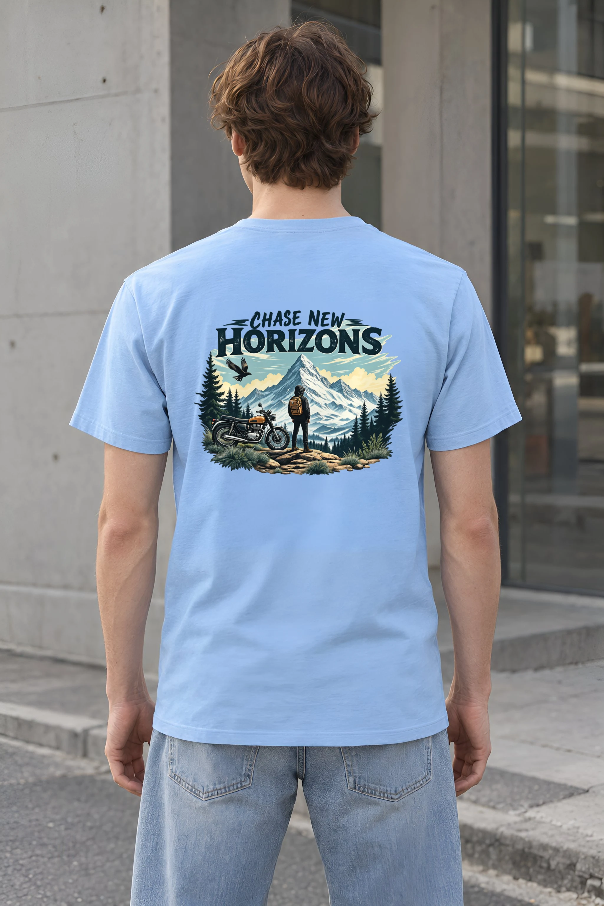 "Chase New Horizons" Heavyweight Unisex Crewneck T-shirt