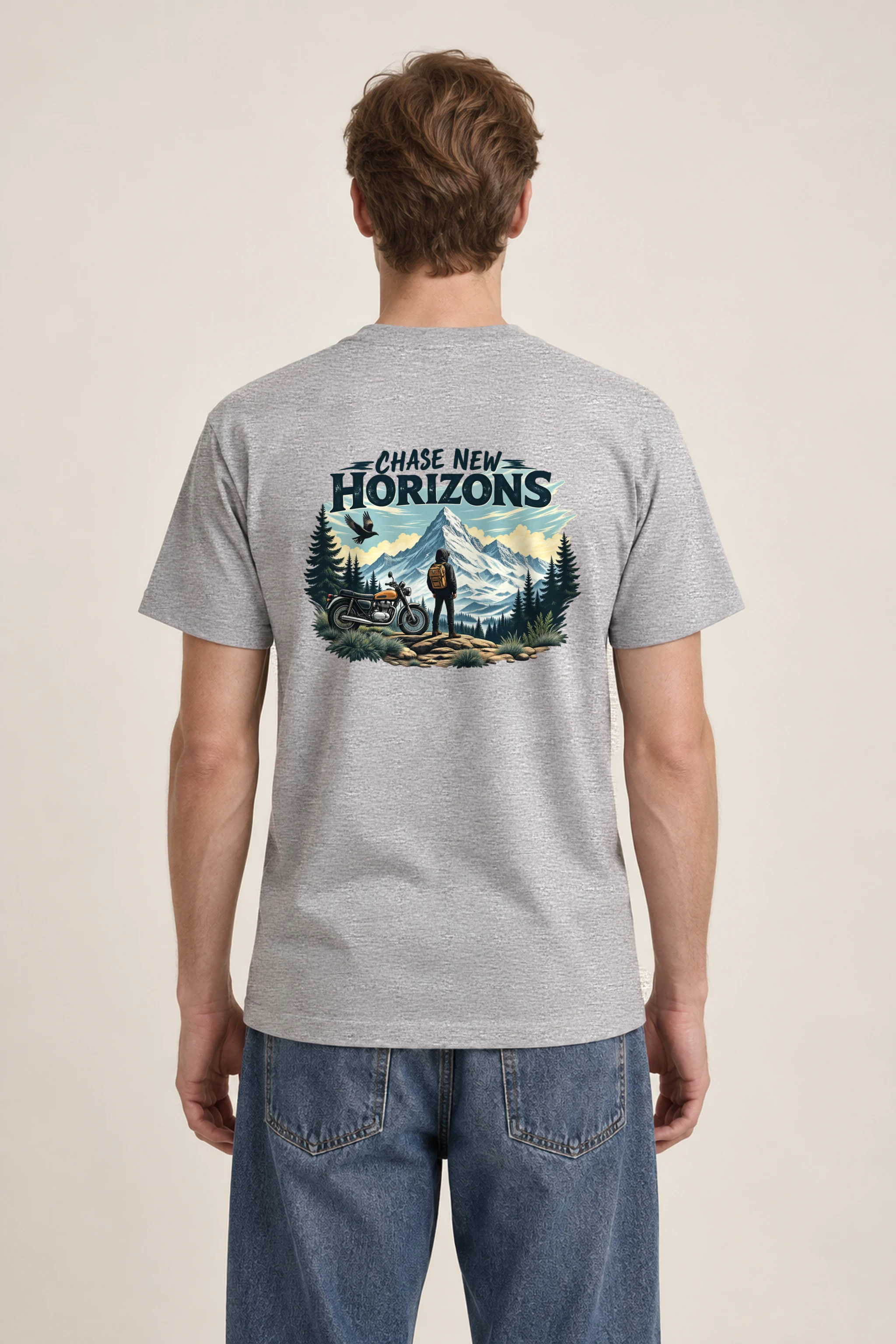 "Chase New Horizons" Heavyweight Unisex Crewneck T-shirt