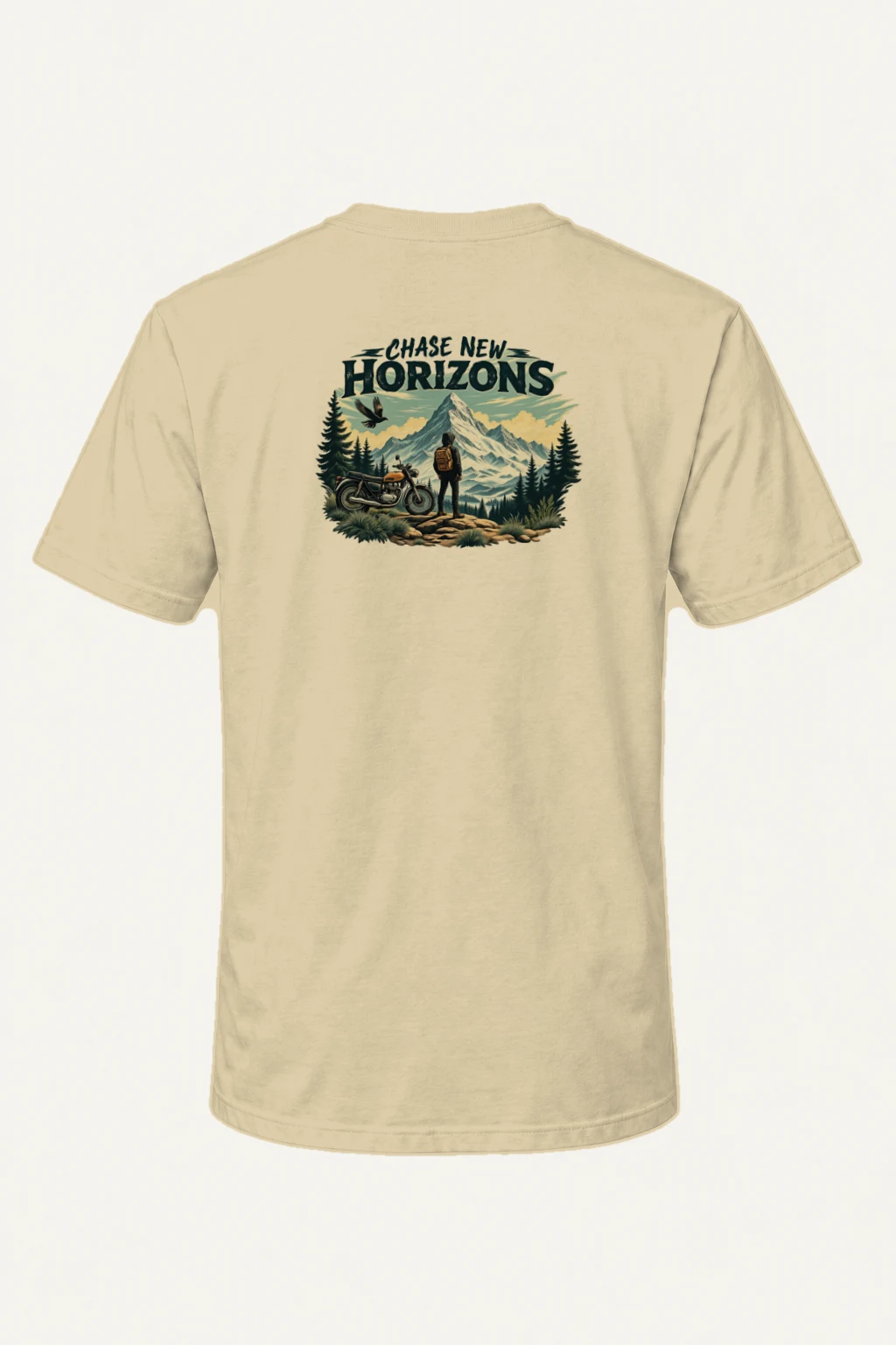 "Chase New Horizons" Heavyweight Unisex Crewneck T-shirt | Gildan 5000