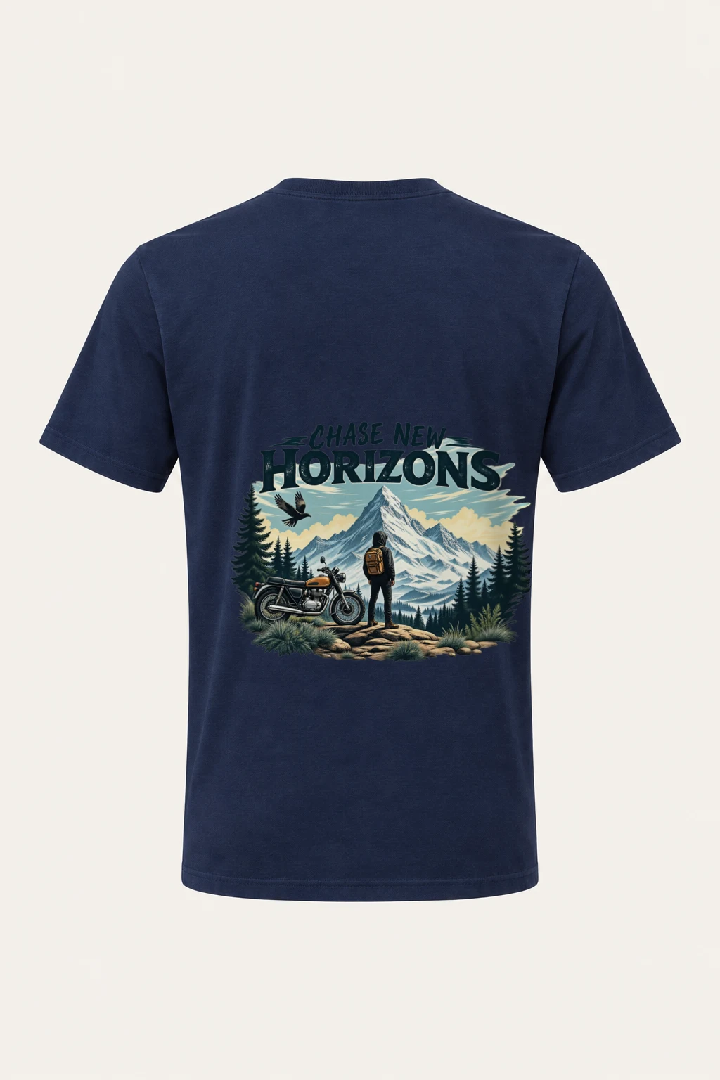 "Chase New Horizons" Heavyweight Unisex Crewneck T-shirt | Gildan 5000