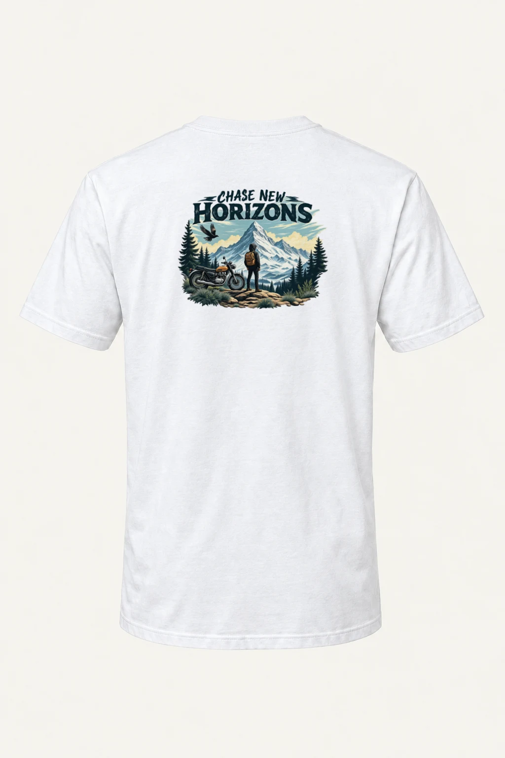 "Chase New Horizons" Heavyweight Unisex Crewneck T-shirt | Gildan 5000