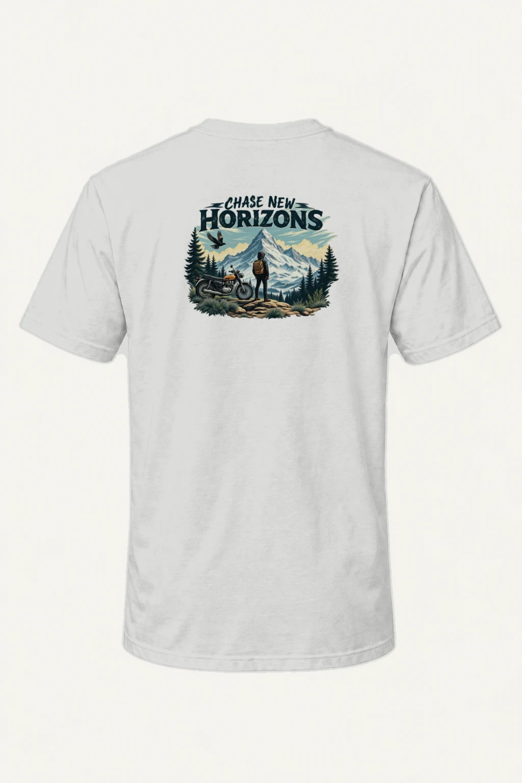 "Chase New Horizons" Heavyweight Unisex Crewneck T-shirt | Gildan 5000