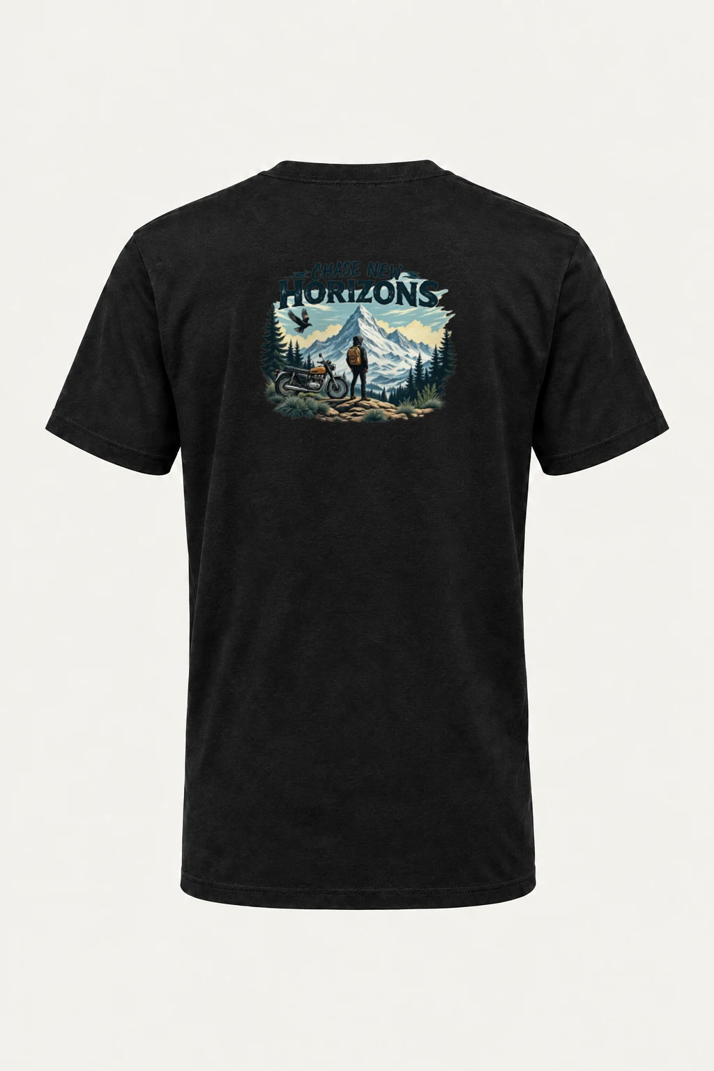 "Chase New Horizons" Heavyweight Unisex Crewneck T-shirt | Gildan 5000