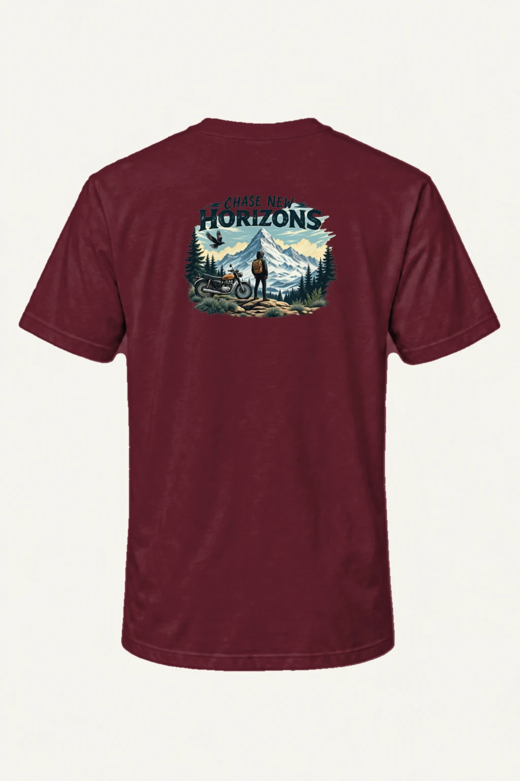 "Chase New Horizons" Heavyweight Unisex Crewneck T-shirt | Gildan 5000