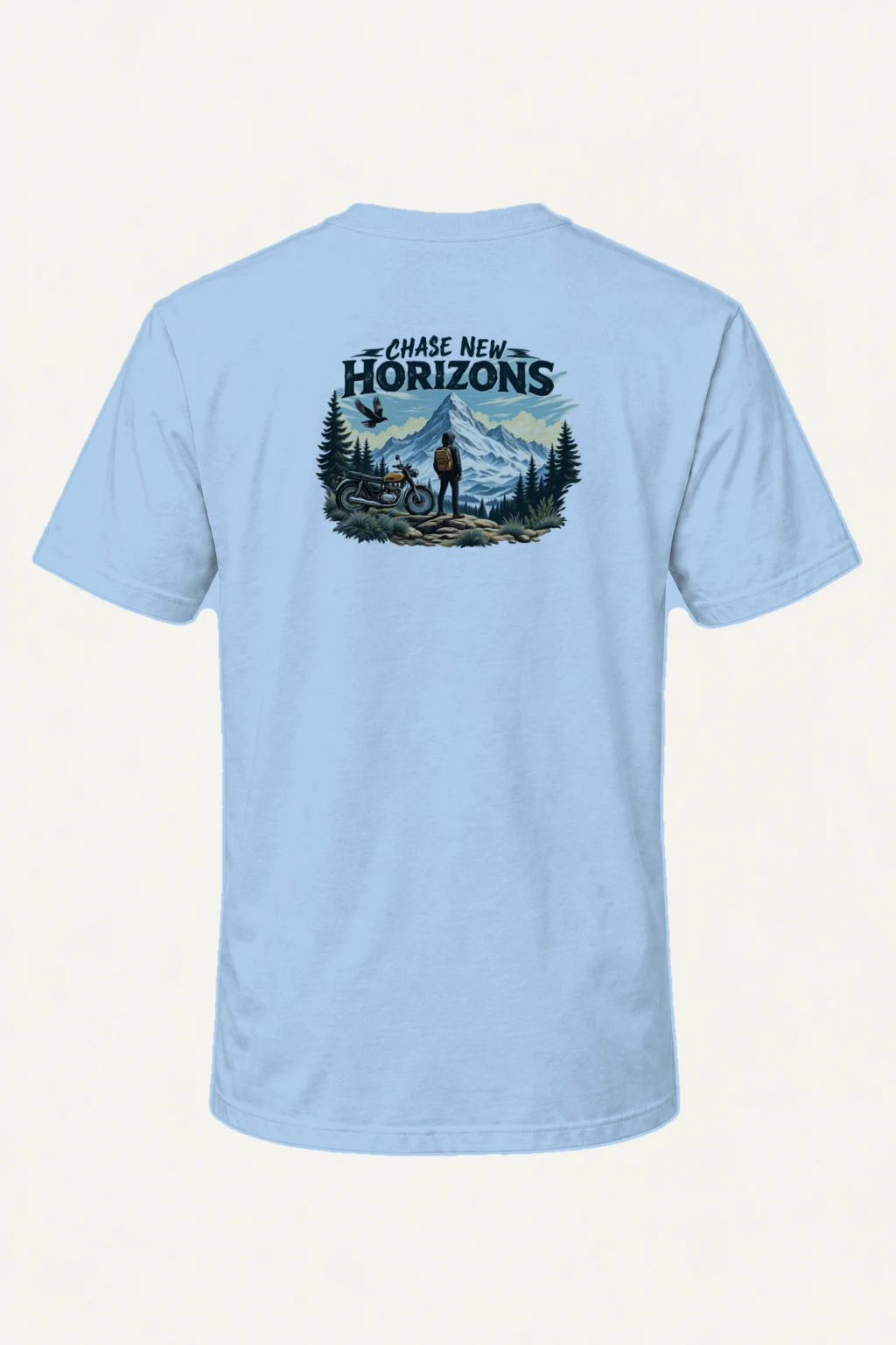 "Chase New Horizons" Heavyweight Unisex Crewneck T-shirt | Gildan 5000