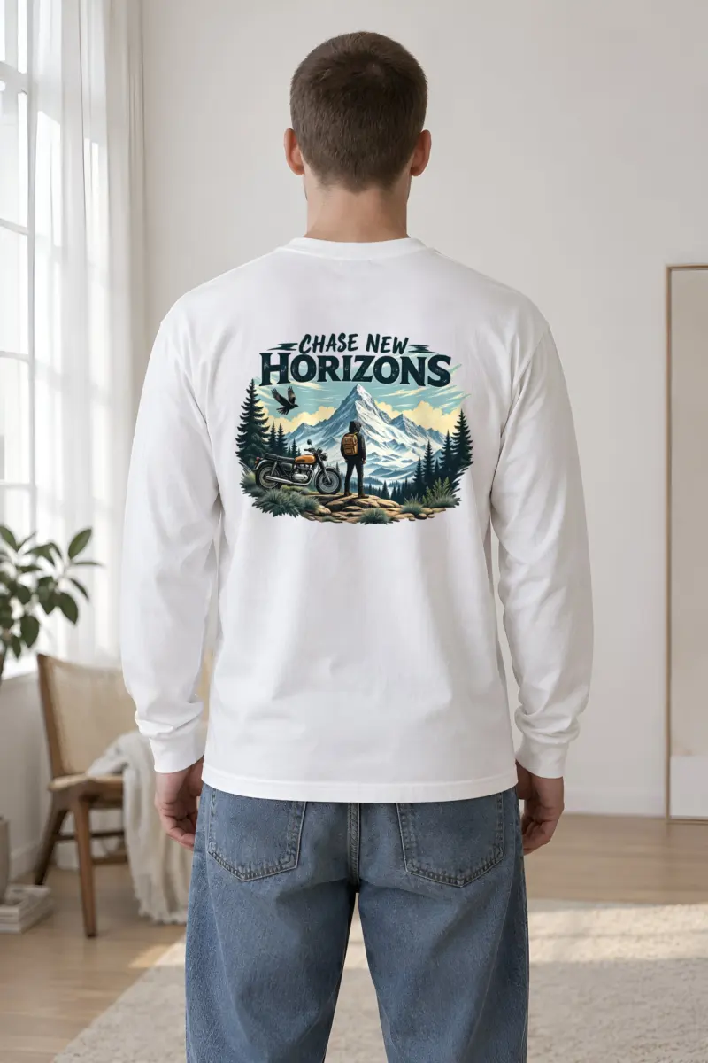 "Chase New Horizons" Unisex Longsleeve T-shirt