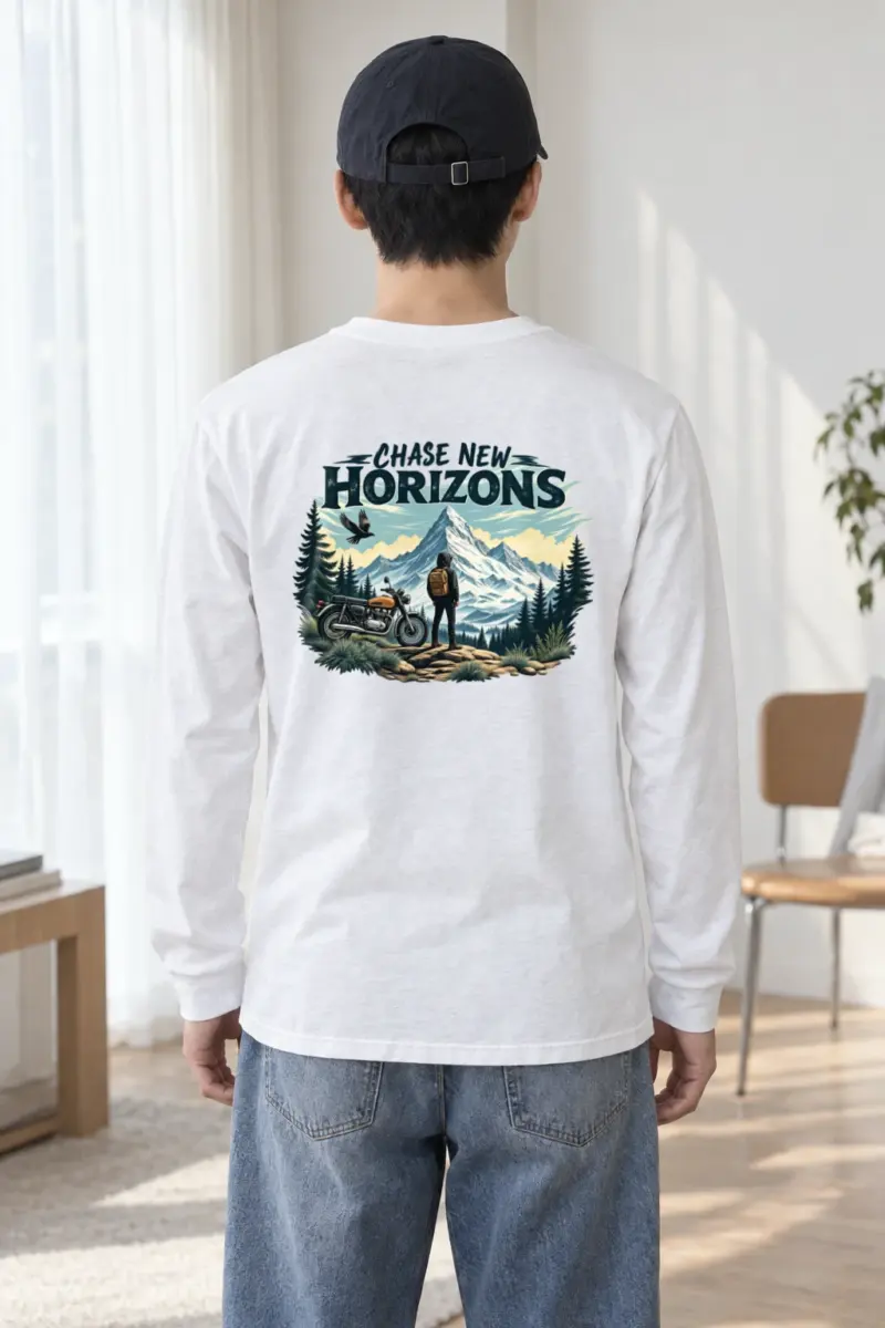 "Chase New Horizons" Unisex Longsleeve T-shirt