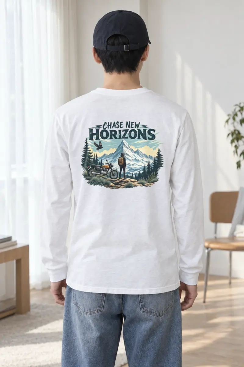 "Chase New Horizons" Unisex Longsleeve T-shirt