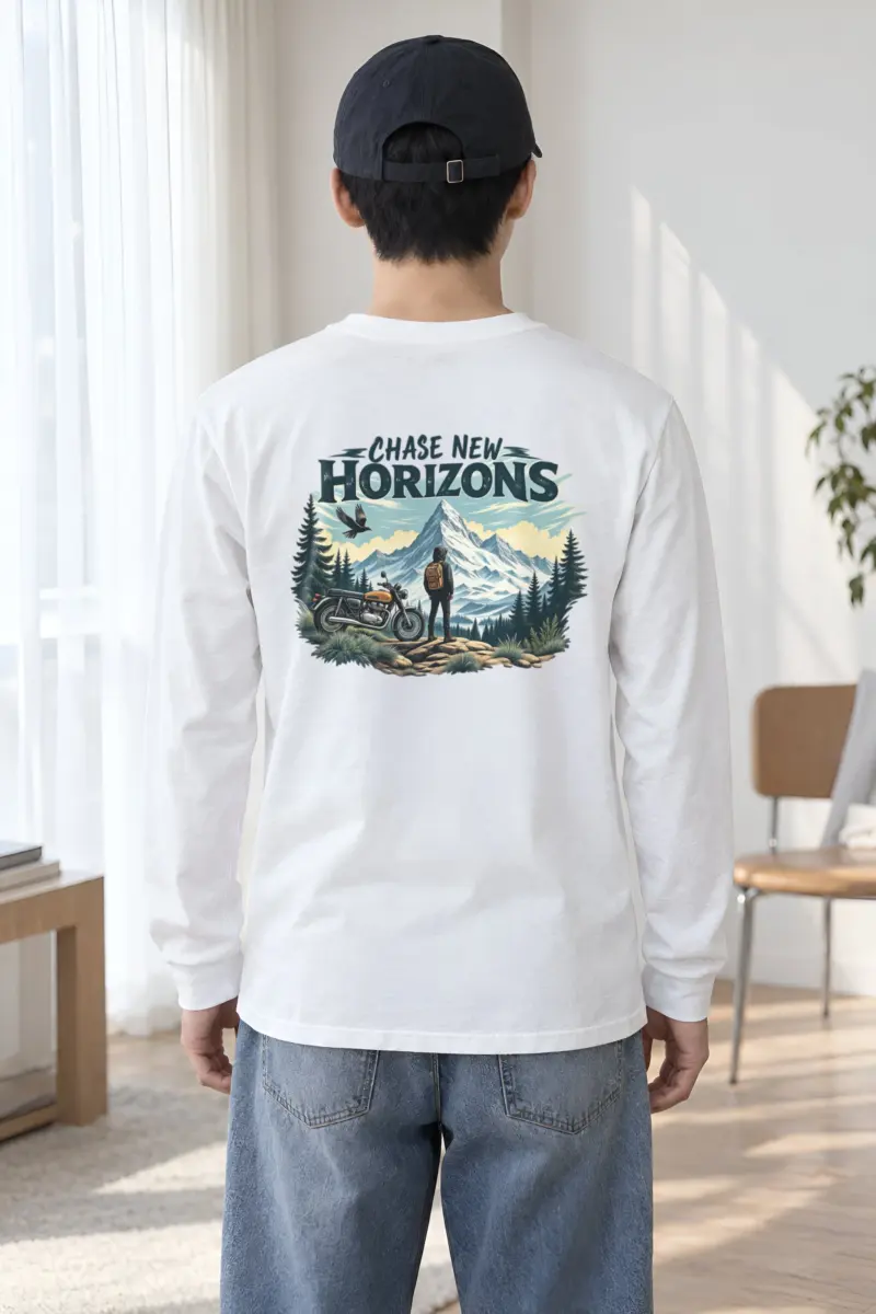 "Chase New Horizons" Unisex Longsleeve T-shirt