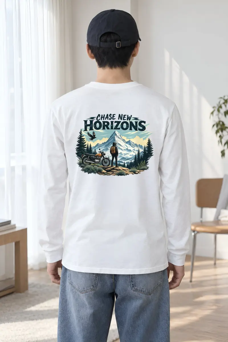 "Chase New Horizons" Unisex Longsleeve T-shirt