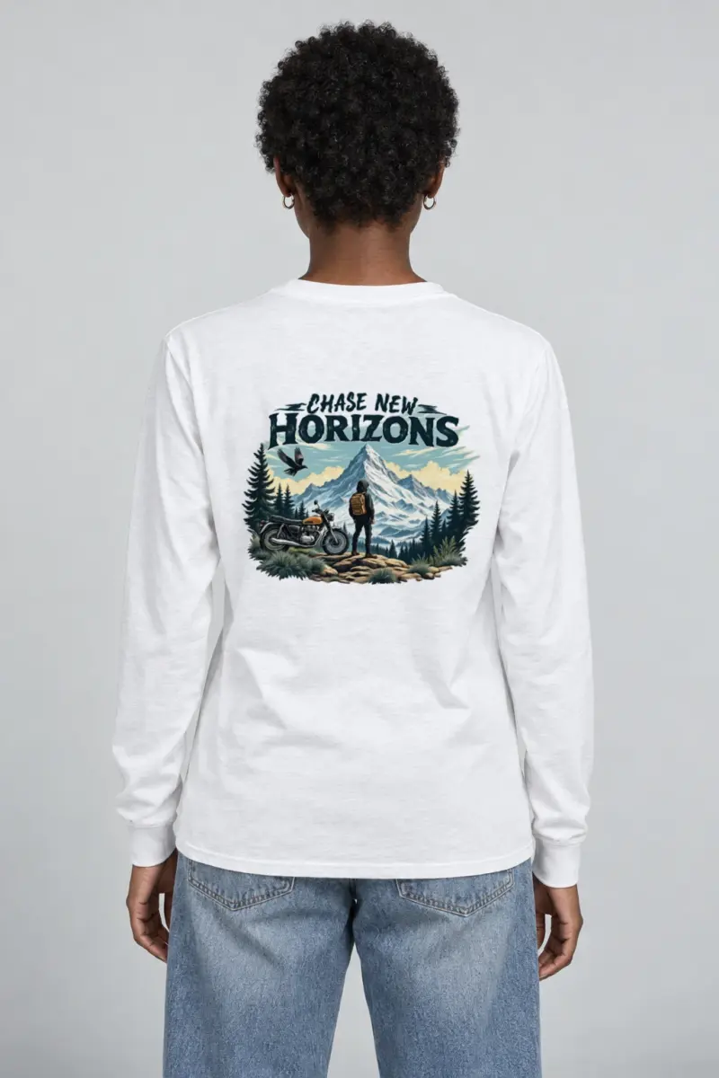 "Chase New Horizons" Unisex Longsleeve T-shirt | Gildan 2400