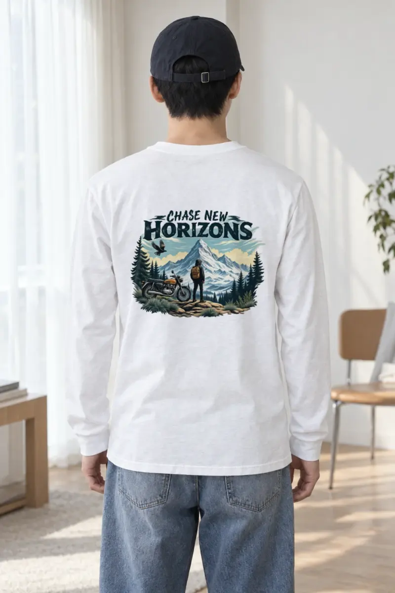 "Chase New Horizons" Unisex Longsleeve T-shirt