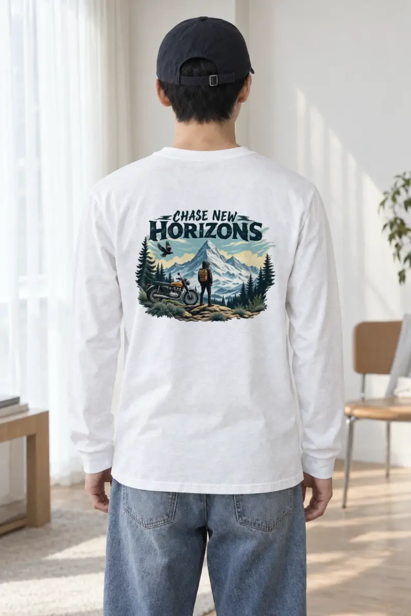"Chase New Horizons" Unisex Longsleeve T-shirt