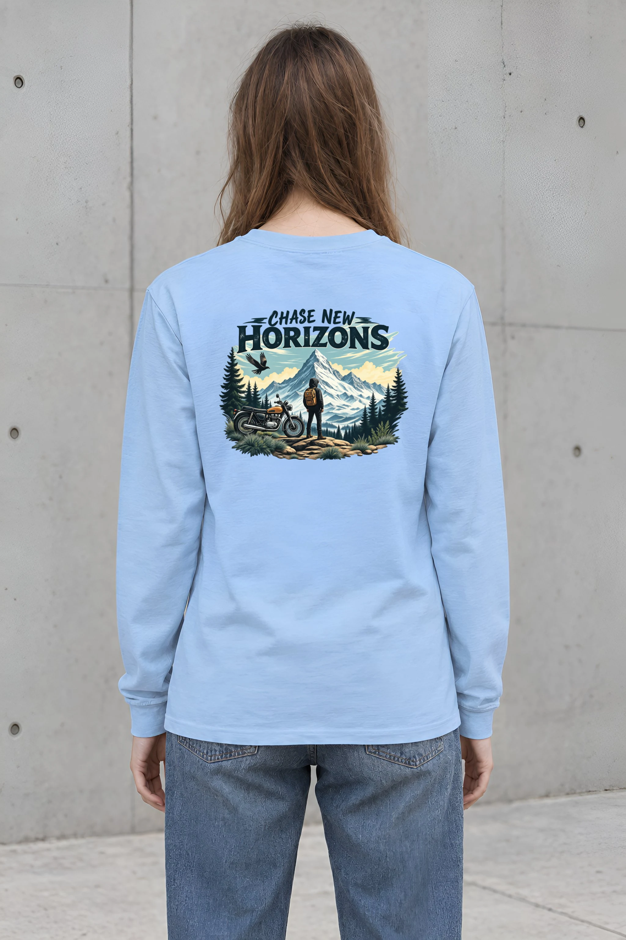 "Chase New Horizons" Unisex Longsleeve T-shirt