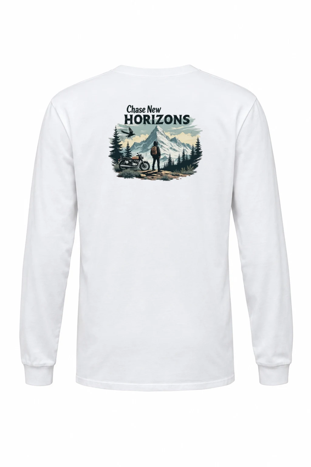 "Chase New Horizons" Unisex Longsleeve T-shirt | Gildan 2400