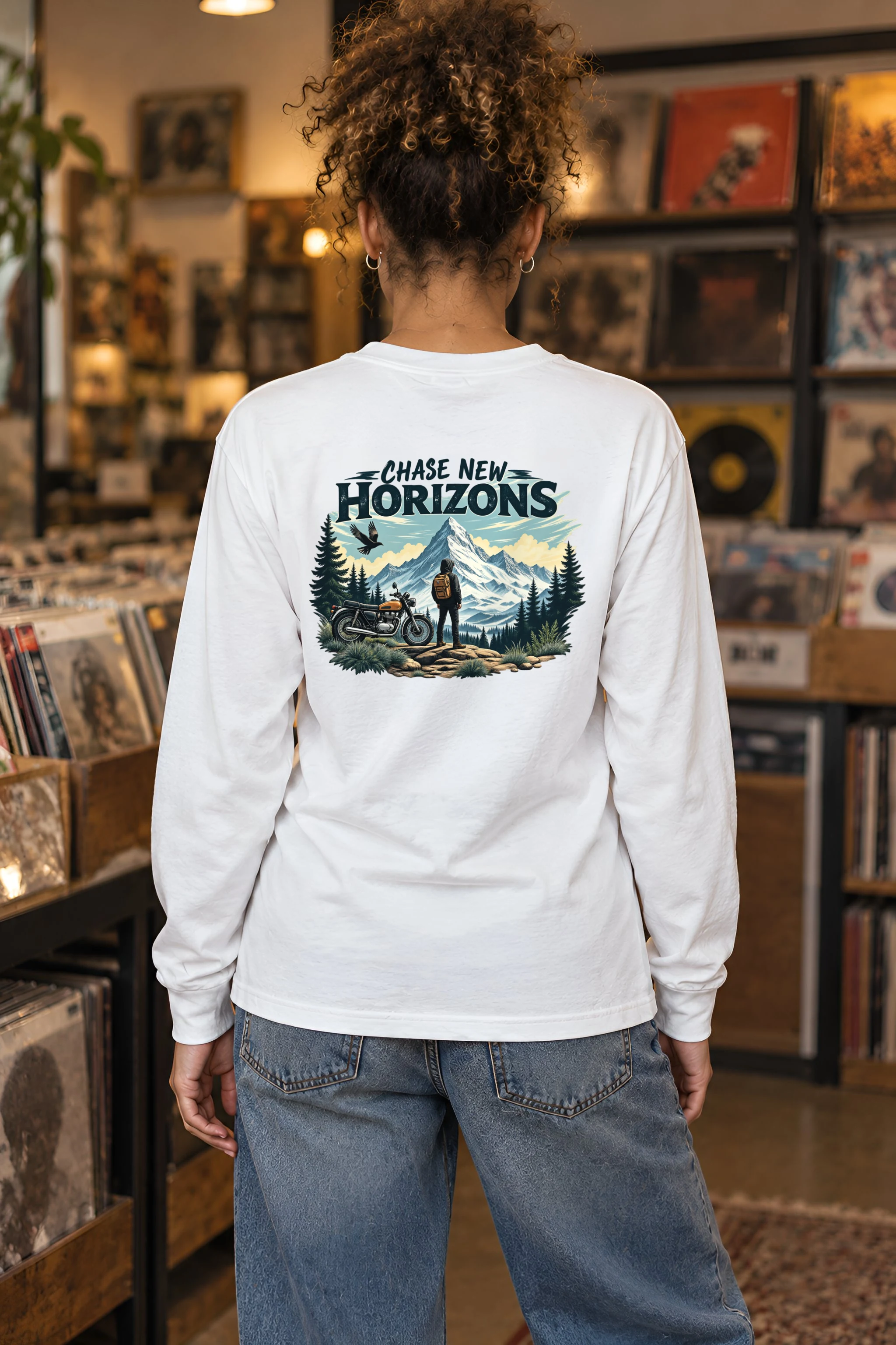 "Chase New Horizons" Unisex Longsleeve T-shirt