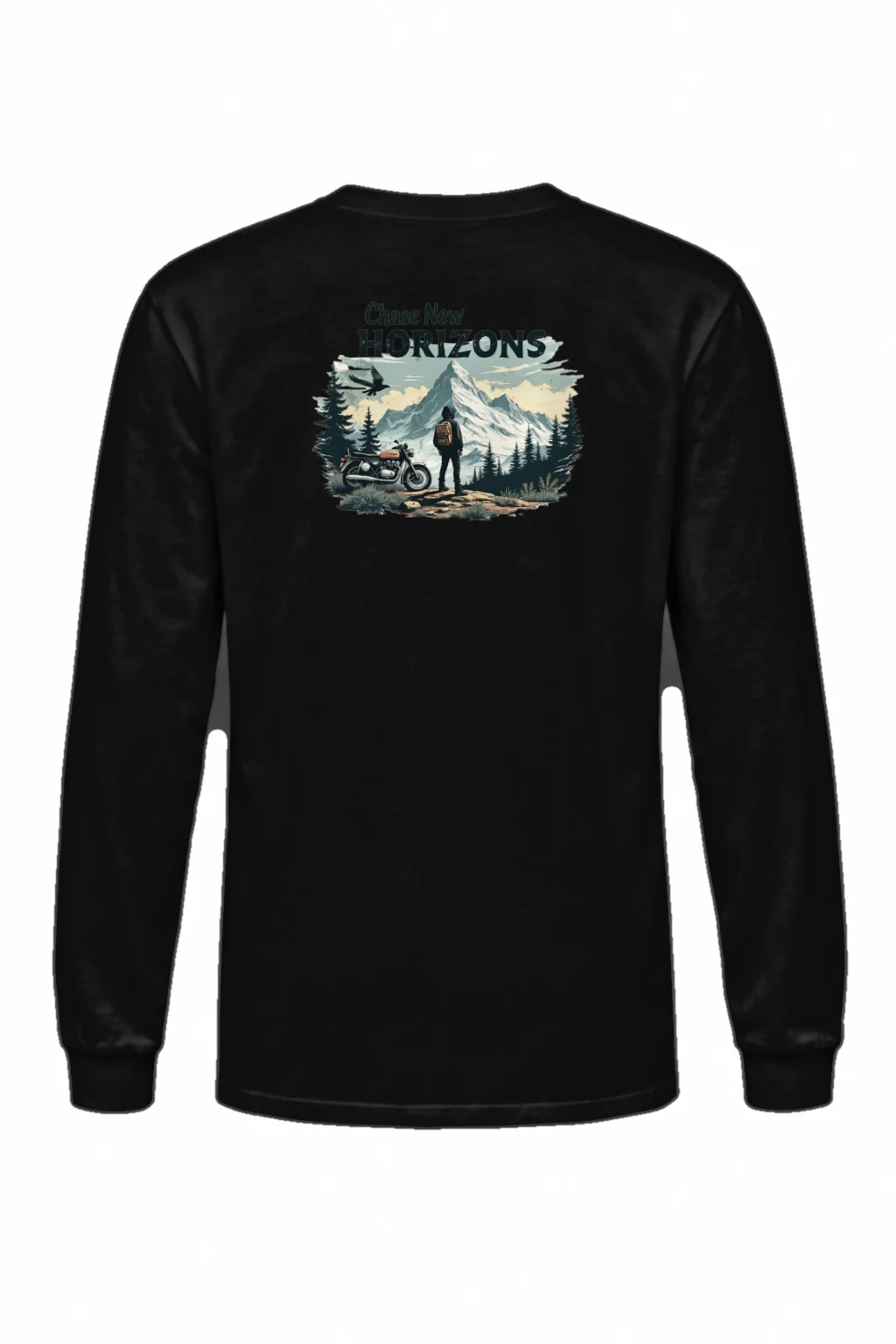 "Chase New Horizons" Unisex Longsleeve T-shirt | Gildan 2400