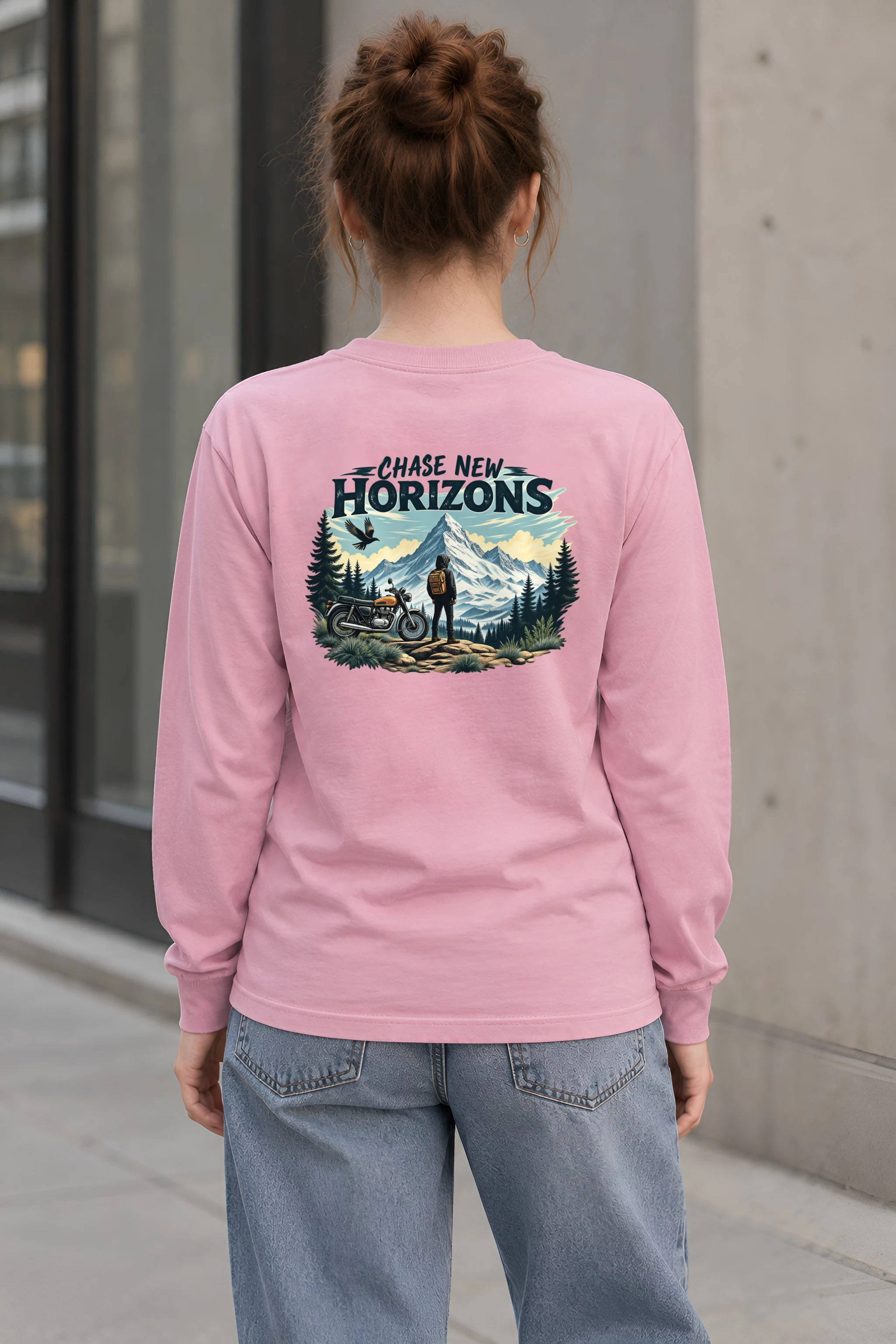 "Chase New Horizons" Unisex Longsleeve T-shirt