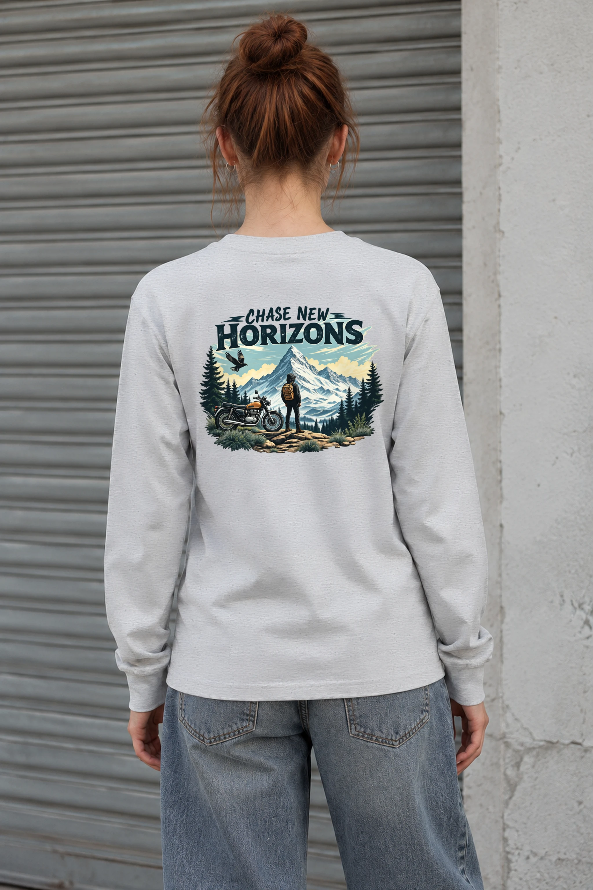 "Chase New Horizons" Unisex Longsleeve T-shirt