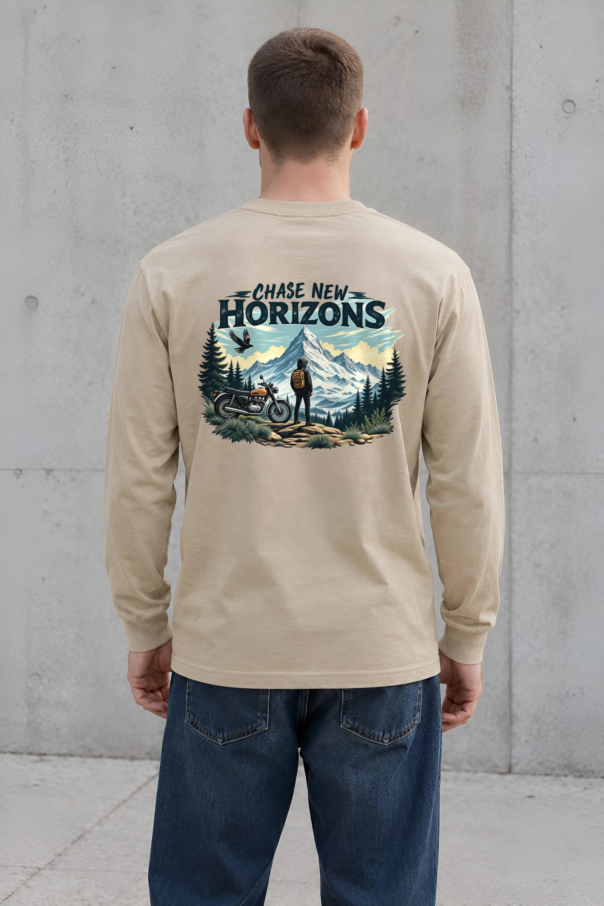"Chase New Horizons" Unisex Longsleeve T-shirt