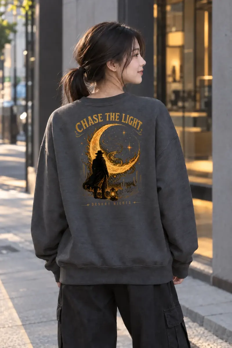 "Chase The Light" Heavy Blend Unisex Crewneck Sweatshirt | Gildan 18000