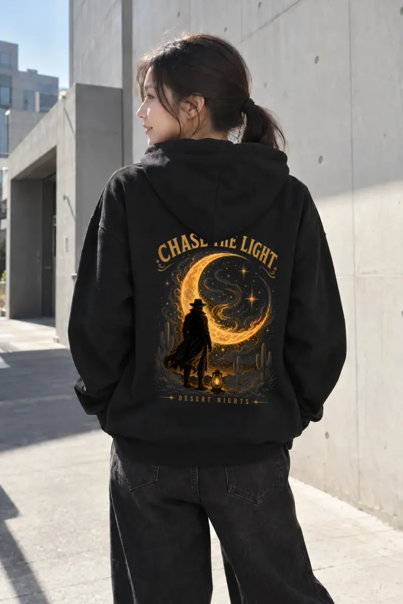 “Chase The Light” Heavy Blend Unisex Pullover Hoodie | Gildan 18500