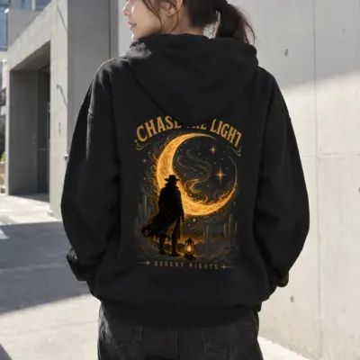 "Chase The Light" Heavy Blend Unisex Pullover Hoodie | Gildan 18500