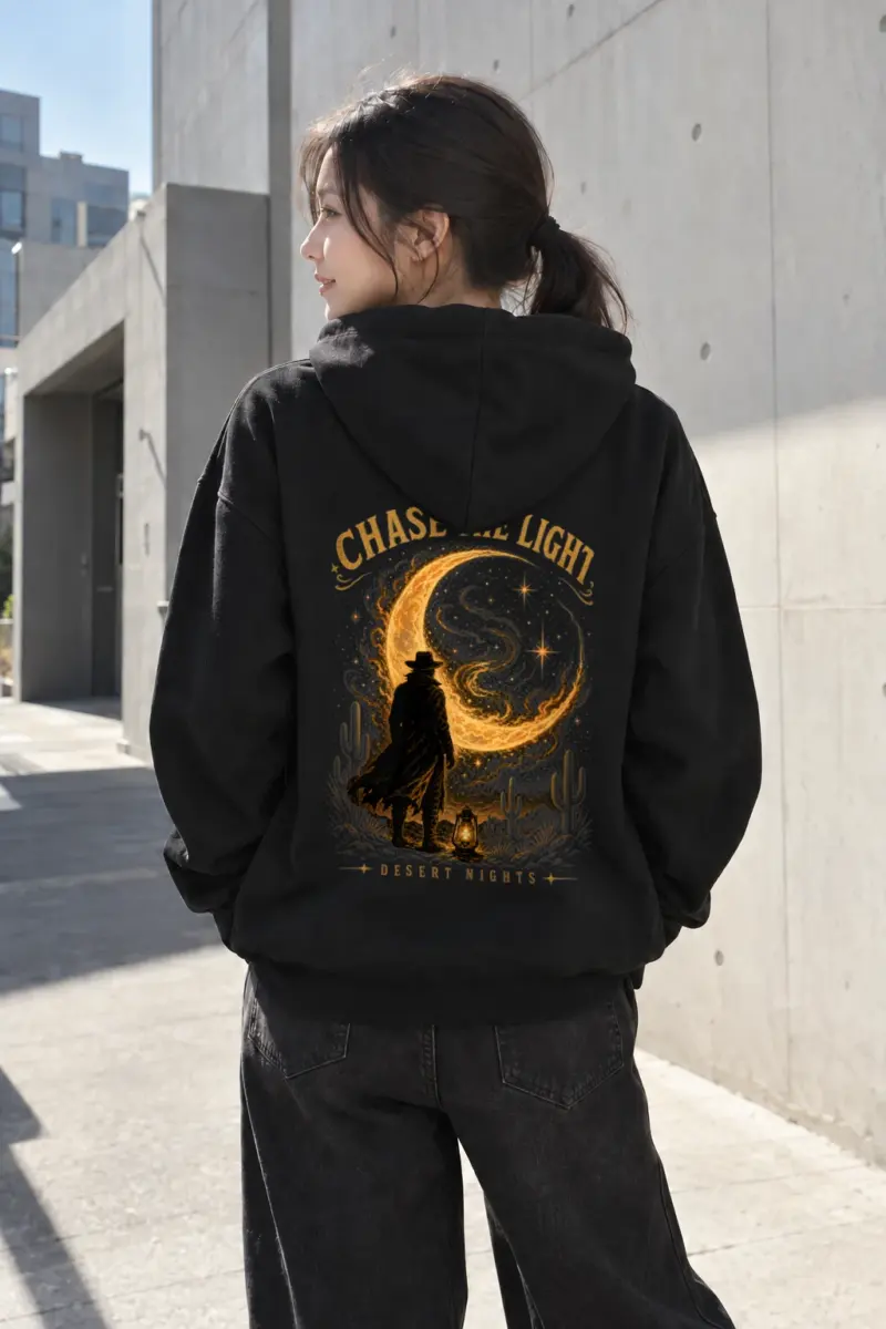 "Chase The Light" Heavy Blend Unisex Pullover Hoodie | Gildan 18500