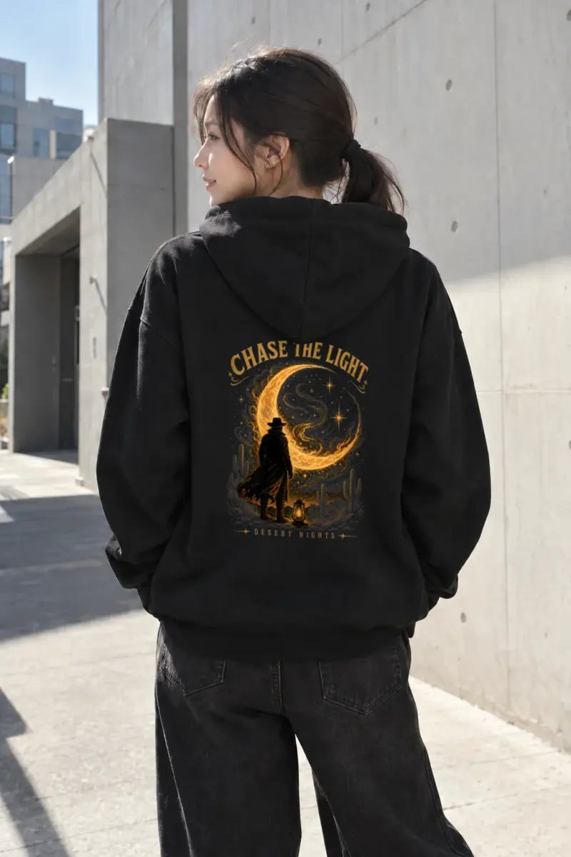 "Chase The Light" Heavy Blend Unisex Pullover Hoodie | Gildan 18500