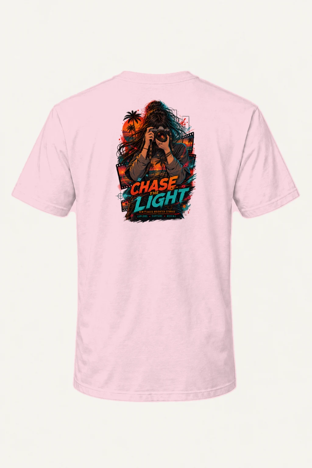 "Chase The Light" Heavyweight Unisex Crewneck T-shirt | Gildan 5000