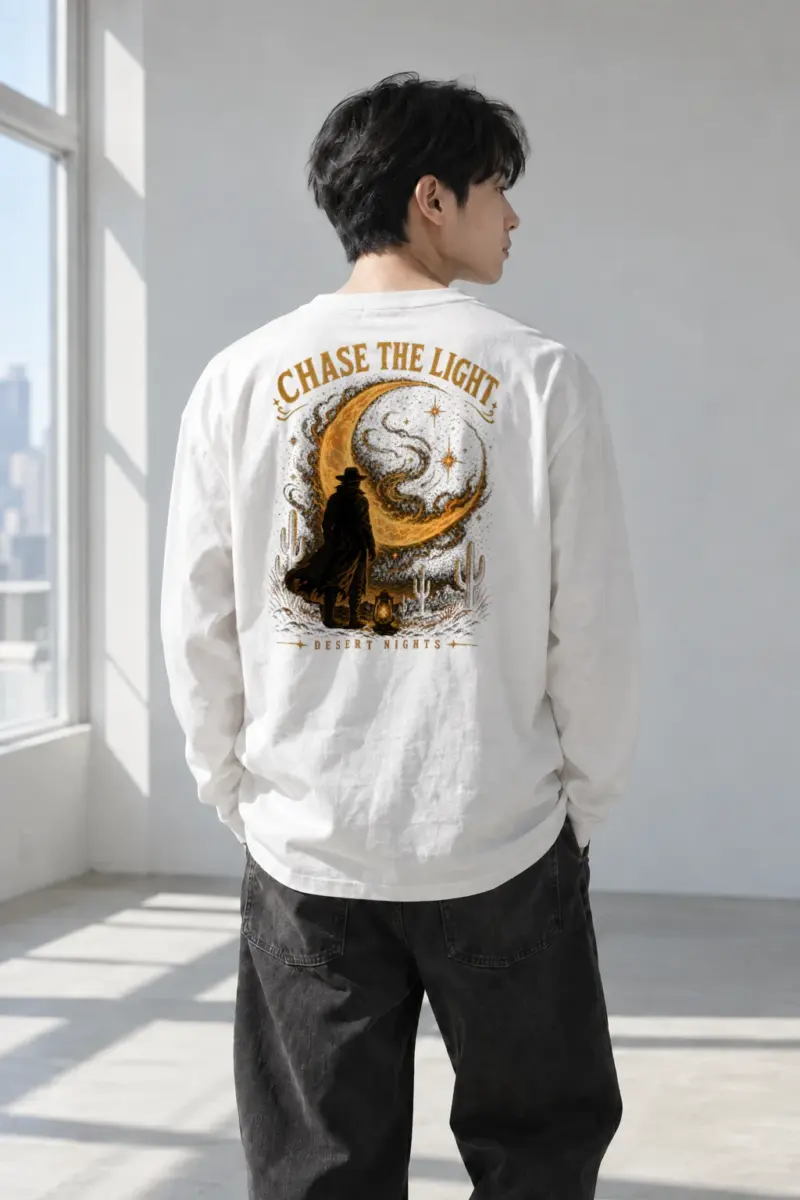 “Chase The Light” Unisex Longsleeve T-shirt | Gildan 2400
